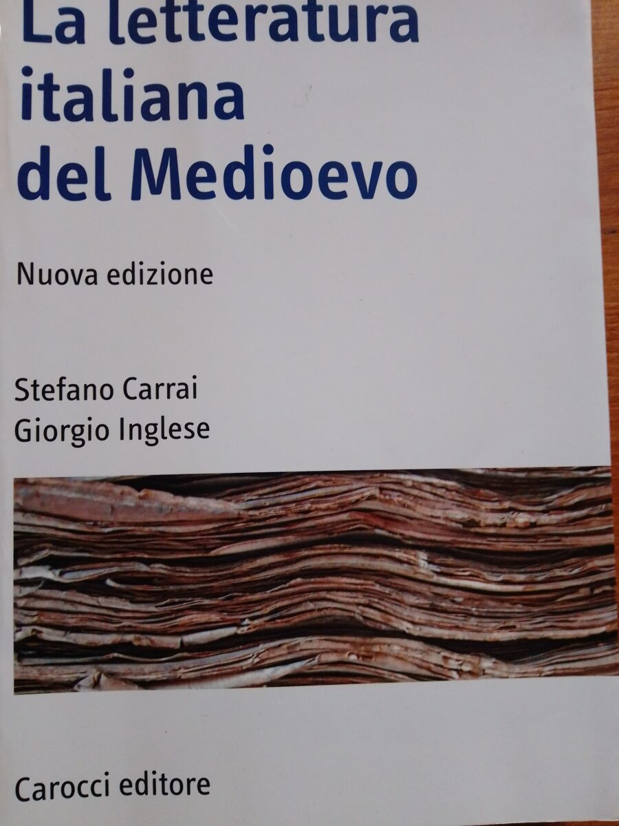 La letteratura italiana del medioevo ( Carrai\Inglese) - BookMarket5