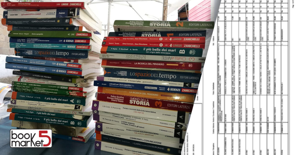 invia la lista per acquistare libri scolastici usati